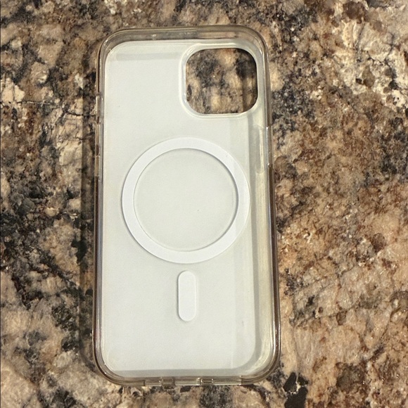 Floral Pattern iPhone 15 Case - Blue and White - Picture 2 of 2